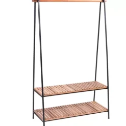 Acacia Estante Para Roupa Preto