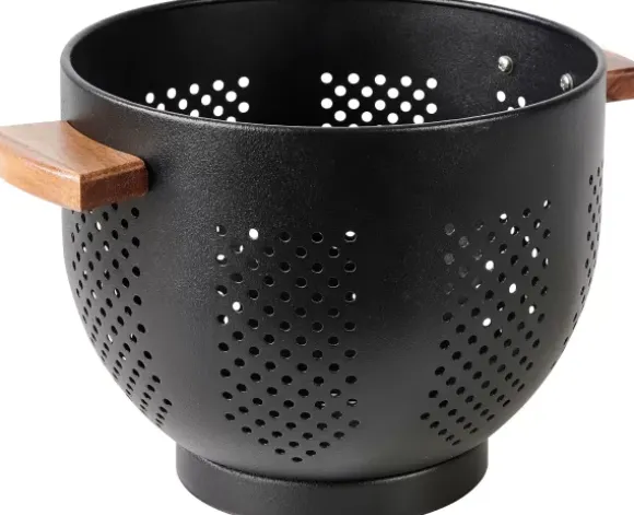 Acacia Lux Escorredor Preto, Natural