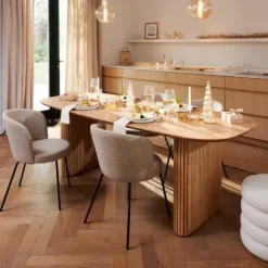 Acacia Mesa De Jantar Com Pernas Para Mesa