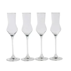 After Dinner Copo Para Grappa Conjunto De 4 Transparente