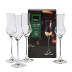 After Dinner Copo Para Grappa Conjunto De 4 Transparente