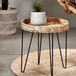 Akela Mesa Auxiliar Preto, Natural