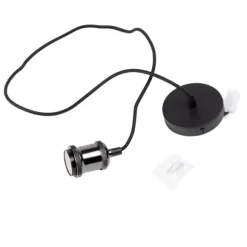 Alu Candeeiro De Teto Preto, Metal