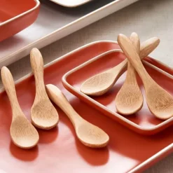 Bamboo Colheres Conjunto De 6 Natural