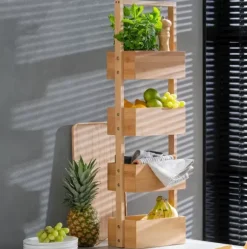 Bamboo Estante Arrumação Xl Natural