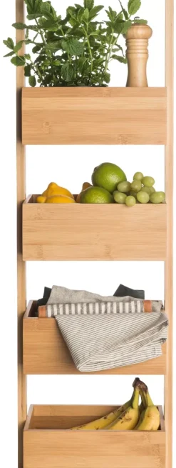 Bamboo Estante Arrumação Xl Natural