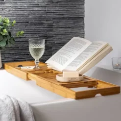 Bamboo Mesa Para Banho Natural