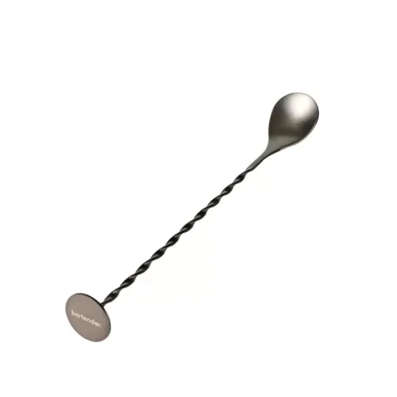 Bartender Colher Para Cocktails Cinzento Escuro