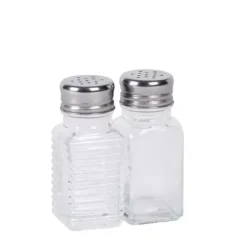 Basic Pimenteiro E Saleiro Prateado, Transparente