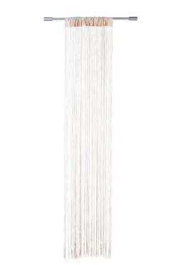 Beige Cortina De Franjas