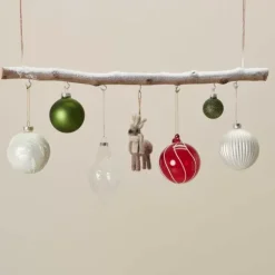 Birch Ramo Com 7 Ganchos Natural