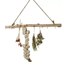 Birch Ramo Com 7 Ganchos Natural