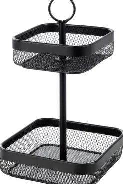 Black Lunar Cesto Quadrado De 2 Pe As Preto