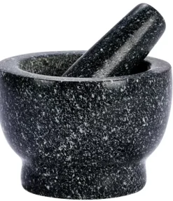 Black Stone Almofariz Com Pil O Preto