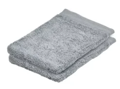 B-Lux Luvas De Banho Conjunto De 2 Prateado