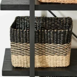 Bobo Cesto Gaveta Preto, Natural