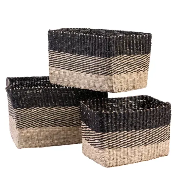 Bobo Cesto Gaveta Preto, Natural