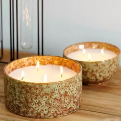 Bowl Vela Em Pote Branco