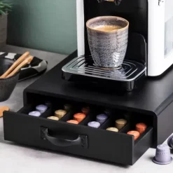 Cafe Caixa Com Gaveta Para C Psulas Preto