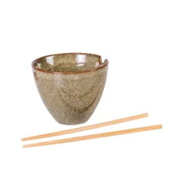 Cassis Tigela Com Paus Chineses