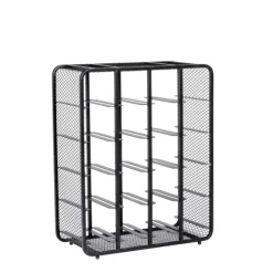 Chato Estante Para Vinho Preto