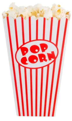 Cinema Caneca Pipocas Conjunto De 8 Branco, Vermelho