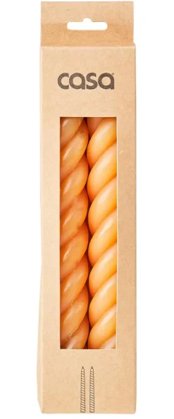 Curl Velas Conjunto De 2 Ocre
