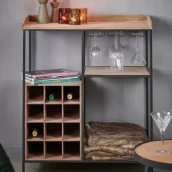 Damian Estante De Parede Preto