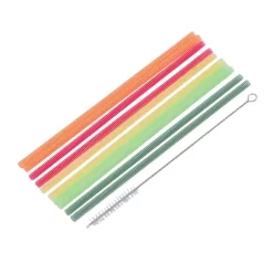 Eco Party Palhas Com Escova 5 Cores