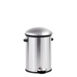 Elegance Balde De Lixo Com Pedal 12L Prateado