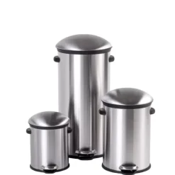 Elegance Balde De Lixo Com Pedal 5L Prateado