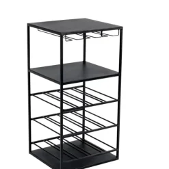 Emile Estante De Vinho Preto