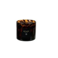 Escape Black Oudh Vela Perfumada Em Copo Preto, Castanho,