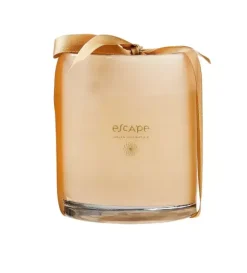 Escape Indian Inspiration Vela Perfumada Em Copo Branco, Bege, Multicolor