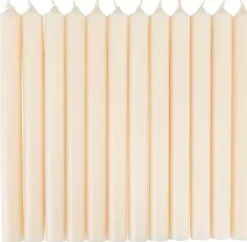 Fina Velas Conjunto De 12 Marfim