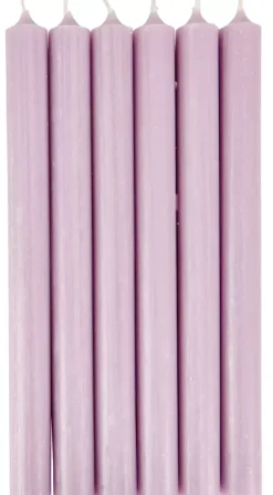 Fina Velas Conjunto De 6 Roxo Claro