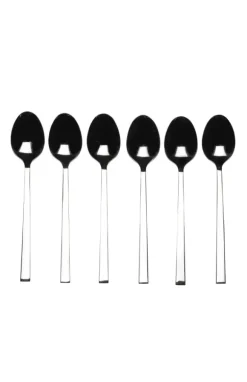 Fine Colheres De Caf Conjunto De 6 Prateado