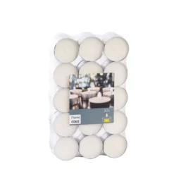Flame 30 Velas Para Lamparinas Branco