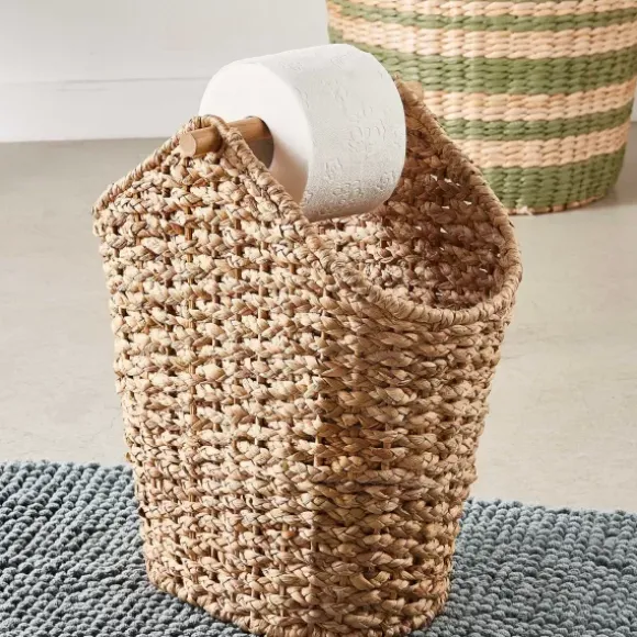 Flores Porta- Rolo De Papel Porta-Revistas Natural