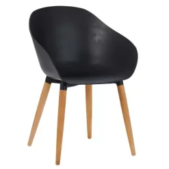 Fray Cadeiras Sala Jantar Preto/Natural