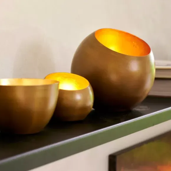 Gimini Porta-Velas Para Lamparinas Acobreado