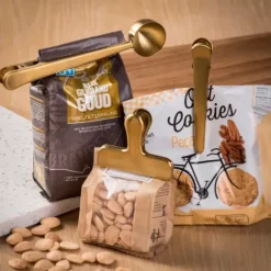 Goldy Clipes Conjunto De 3 Dourado