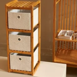 Helge Estante 3 Gavetas Natural