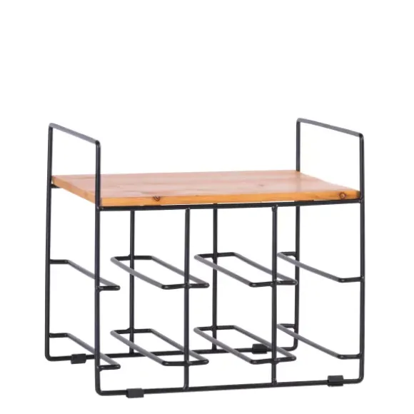 Lize Estante Para Vinho Preto