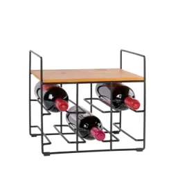 Lize Estante Para Vinho Preto