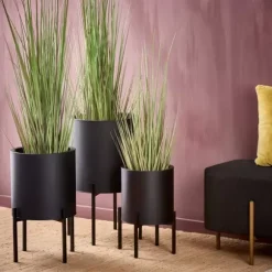 Lounge Vaso De Jardim Preto