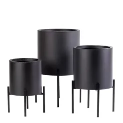 Lounge Vaso De Jardim Preto