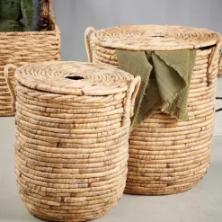 Miley Cesto Roupa Suja Com Tampa Com Pegas Natural