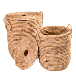 Miley Cesto Roupa Suja Com Tampa Com Pegas Natural