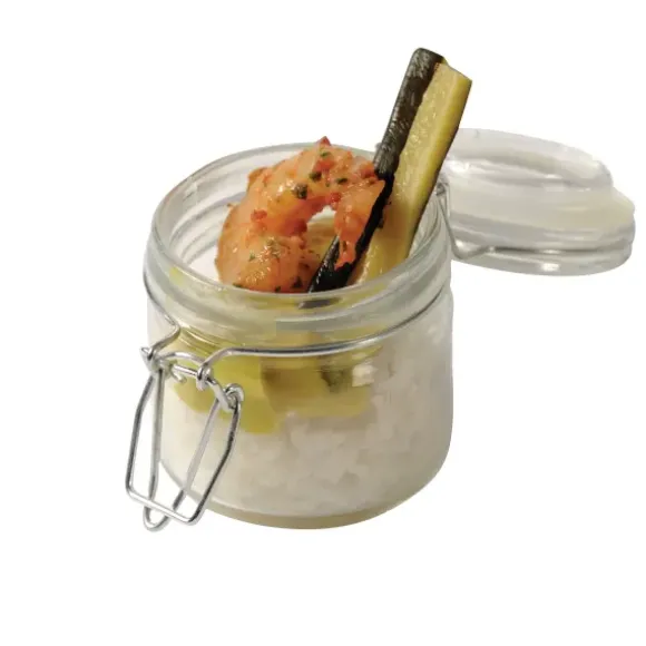 Mini Frasco Com Tampa De Press O Transparente